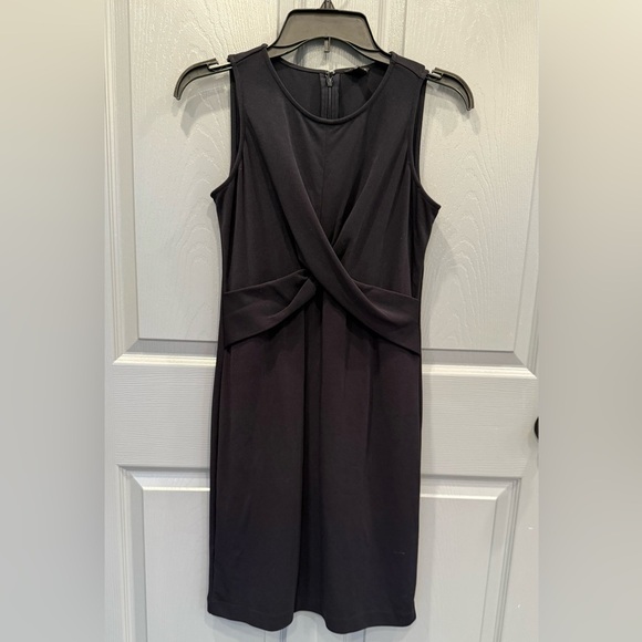 Ann Taylor Black Sheath Dress Ponte Knit Sleeveless All Occasion. 2petite - Picture 1 of 6
